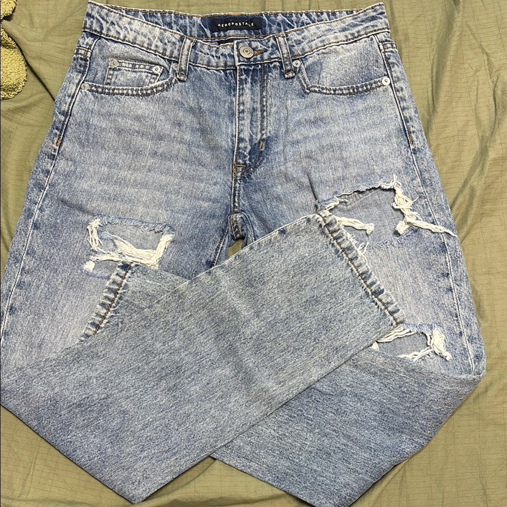 Aeropostale Blue Relaxed Jeans with Classic Fade